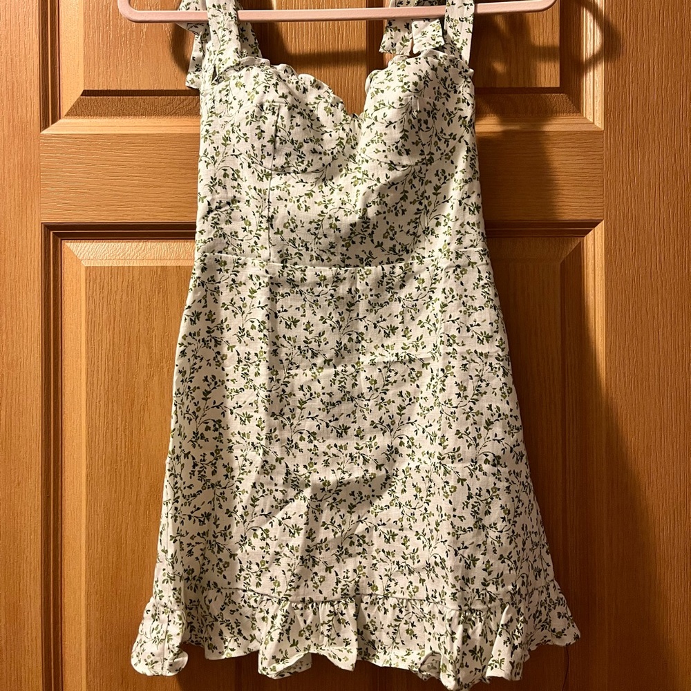 Reformation desiree linen dress 0